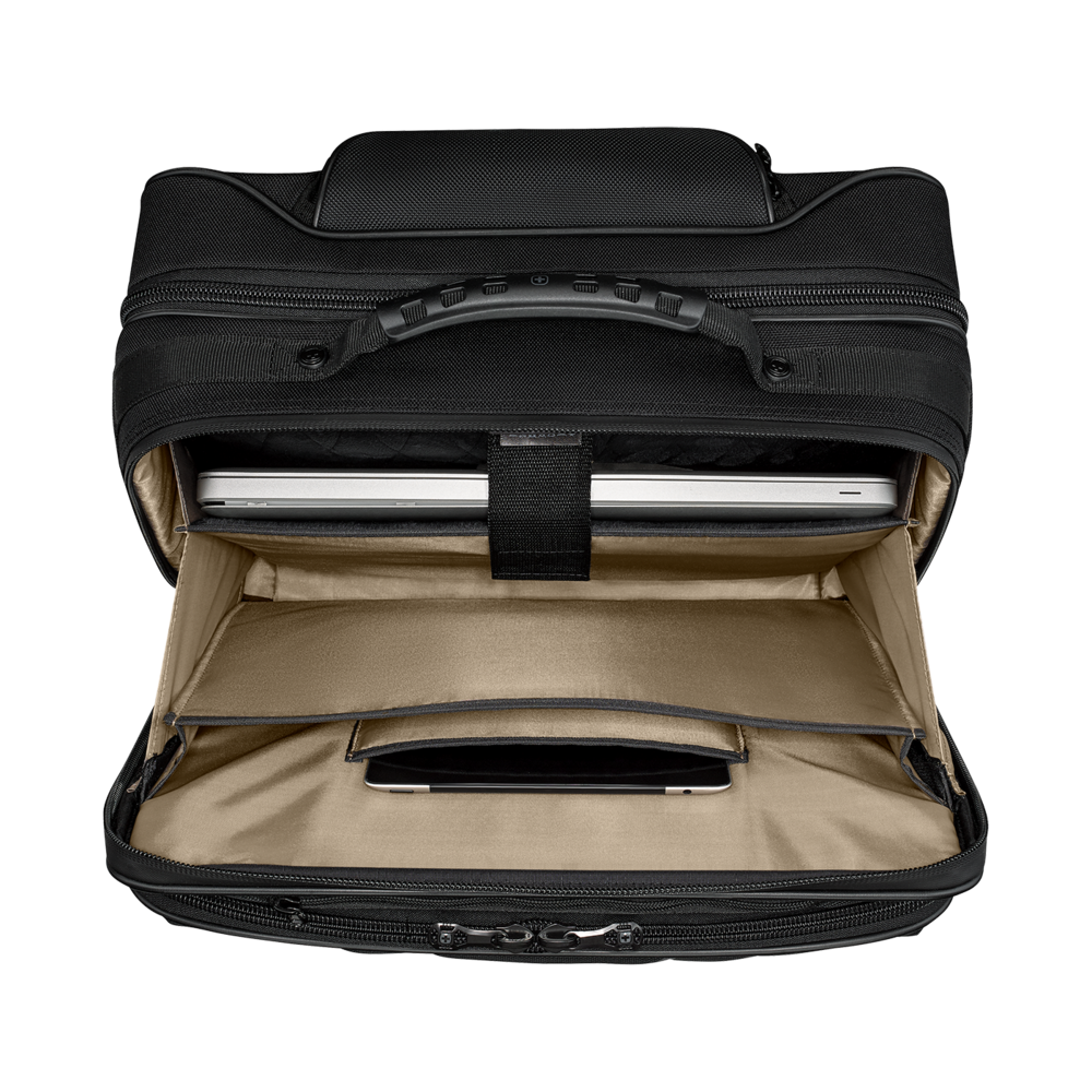 15,6 Zoll Laptop-Tasche mit Rollen und Tablet-Fach