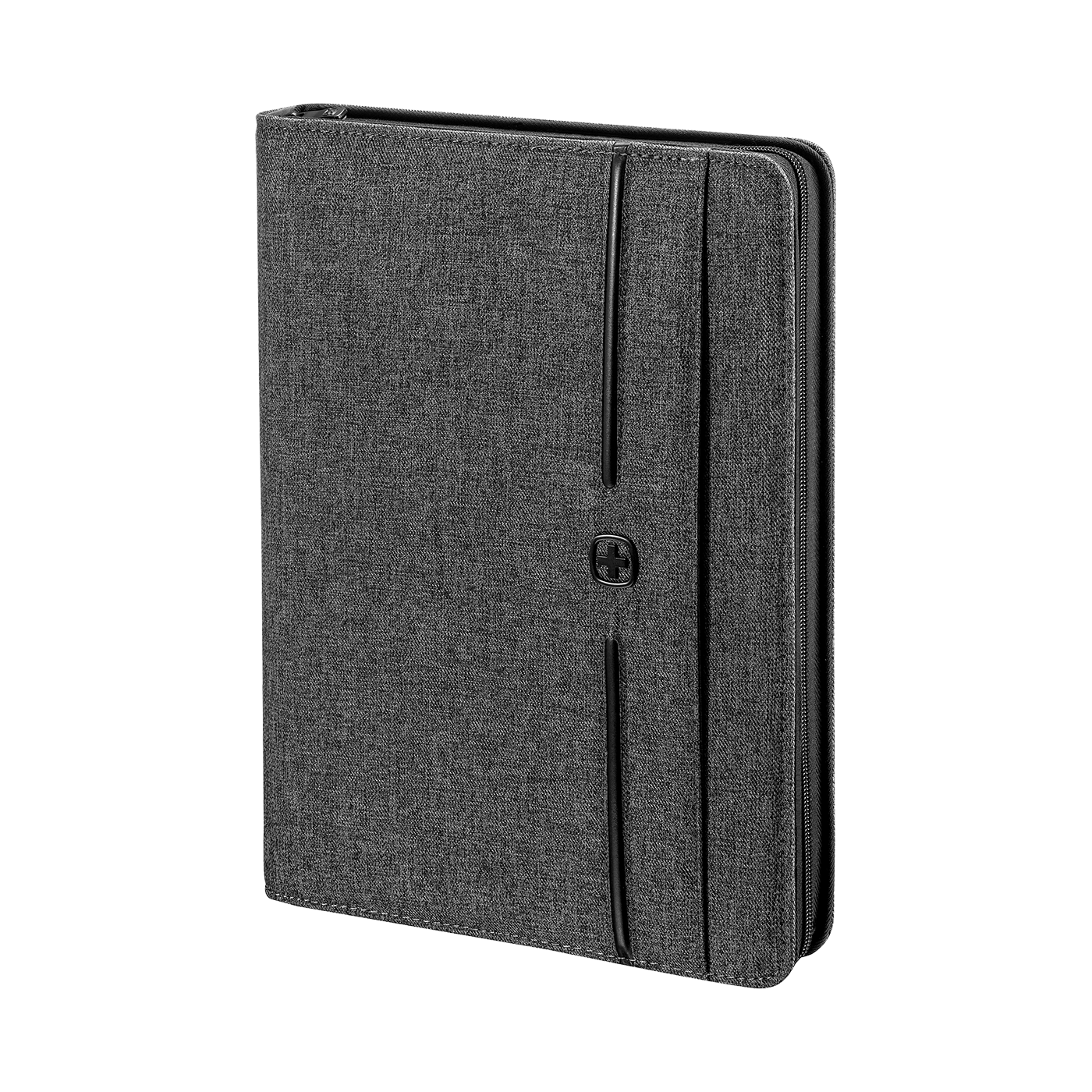 Schreibmappe mit Ringhefter und Tablet-Fach, grau