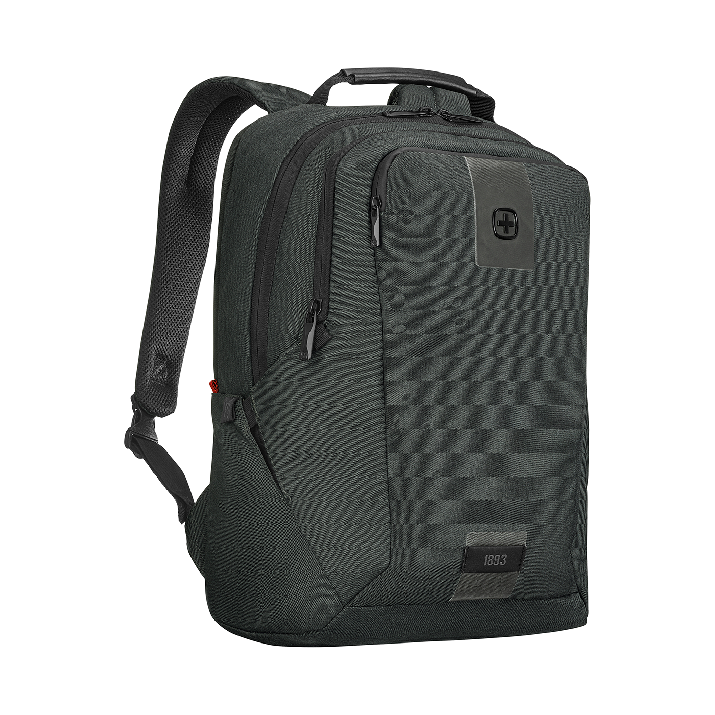 16 Zoll Laptop-Rucksack mit Tablet-Fach, kohlefarben