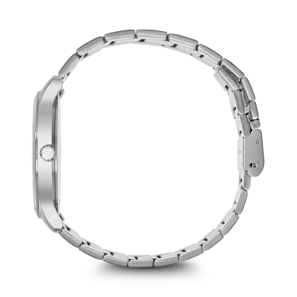 Herrenuhr silber-blau Ø 42 mm