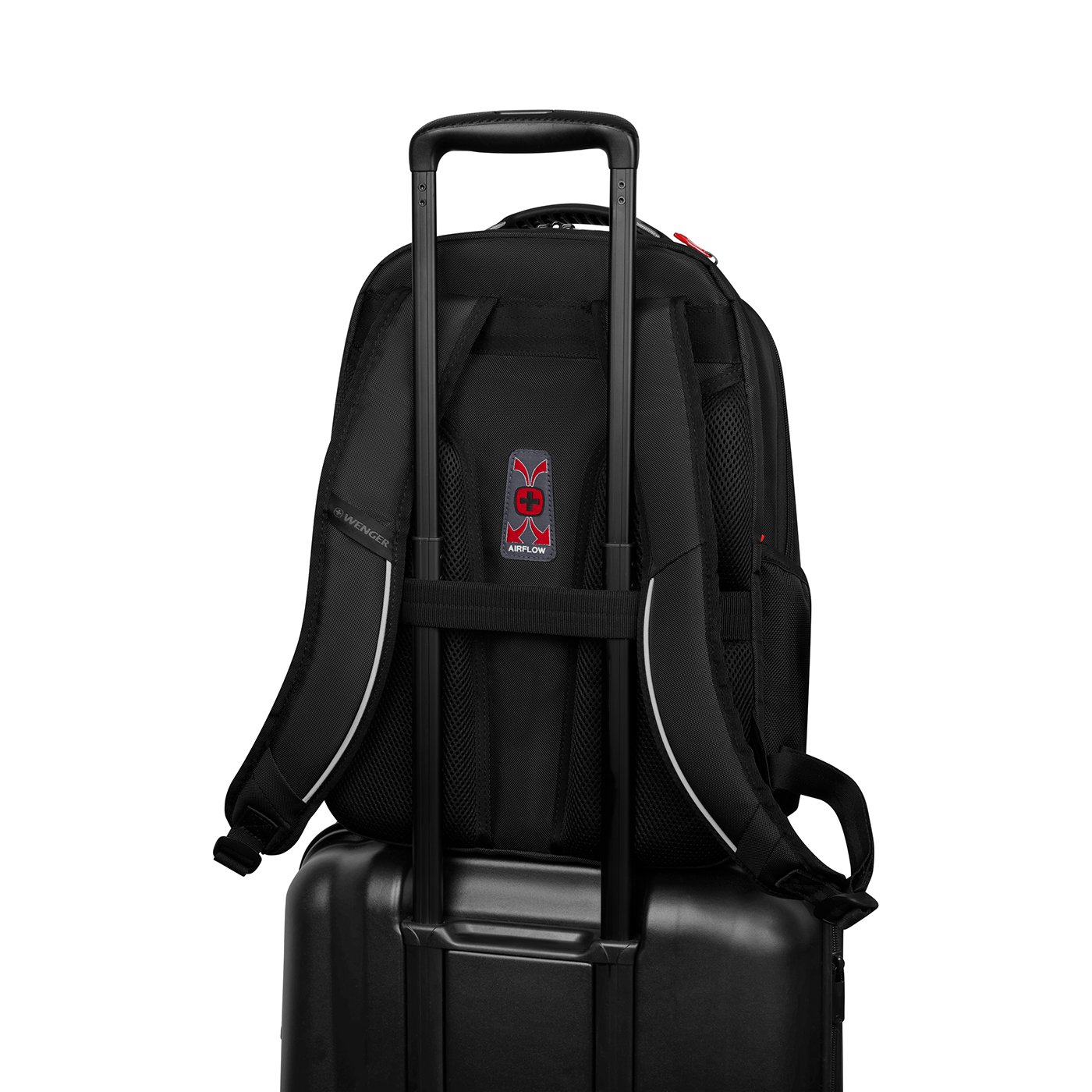 Laptop-Rucksack mit Tablet Fach, schwarz Tripled Protect Fach für einen Laptop bis zu 15,6 Zoll