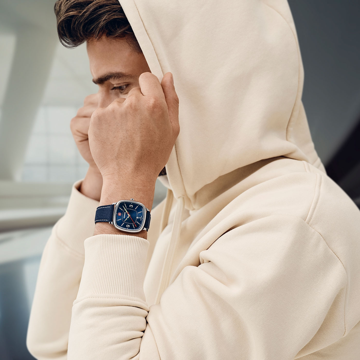 Herrenuhr blau-silber Ø 37 mm