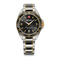 Herrenuhr schwarz-zweifarbig Ø 40 mm