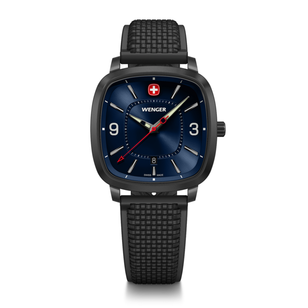 Herrenuhr schwarz-blau Ø 37 mm