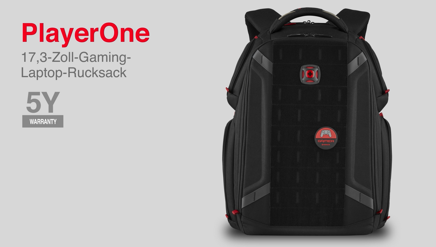 17,3 Zoll Gaming-Laptop-Rucksack mit Tablet-Fach