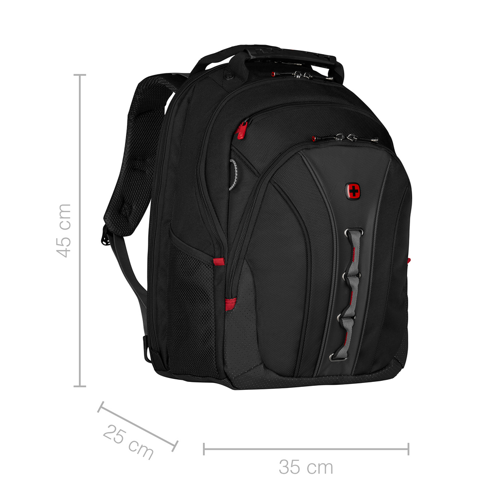 16 Zoll Laptop-Rucksack, schwarz