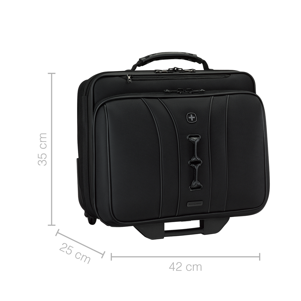 15,6 Zoll Laptop-Tasche mit Rollen und Tablet-Fach