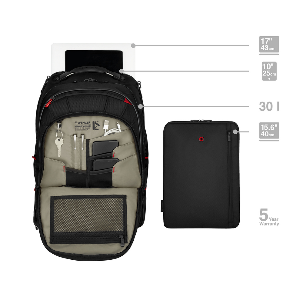 Business-Rucksack mit 15,6 Zoll Laptop-Hülle und Tablet-Fach