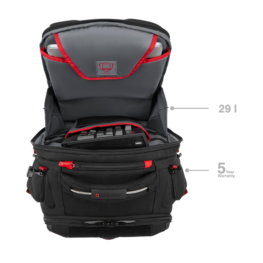 17,3 Zoll Gaming-Laptop-Rucksack mit Tablet-Fach