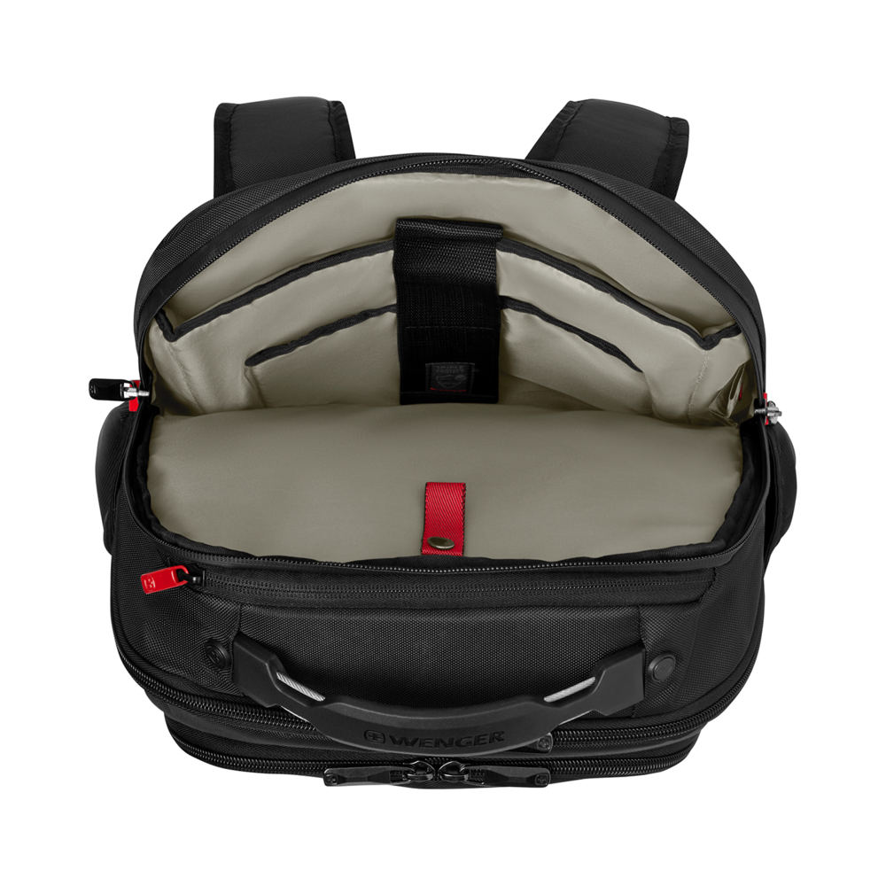 Laptop-Rucksack mit Tablet Fach, schwarz Tripled Protect Fach für einen Laptop bis zu 15,6 Zoll