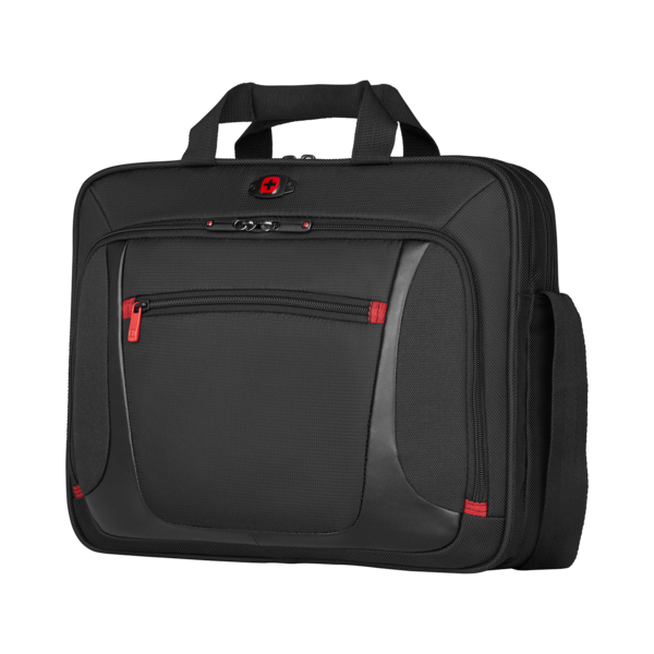 16 Zoll Laptop-Aktentasche mit Tablet-Fach, schwarz