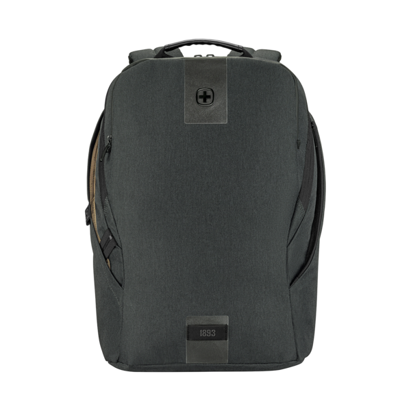 16 Zoll Laptop-Rucksack mit Tablet-Fach, kohlefarben