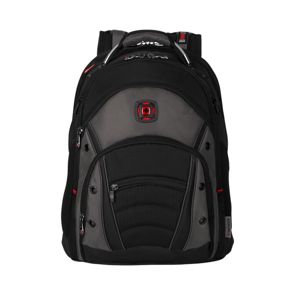 16 Zoll Laptop-Rucksack mit Tablet-Fach, schwarz-grau