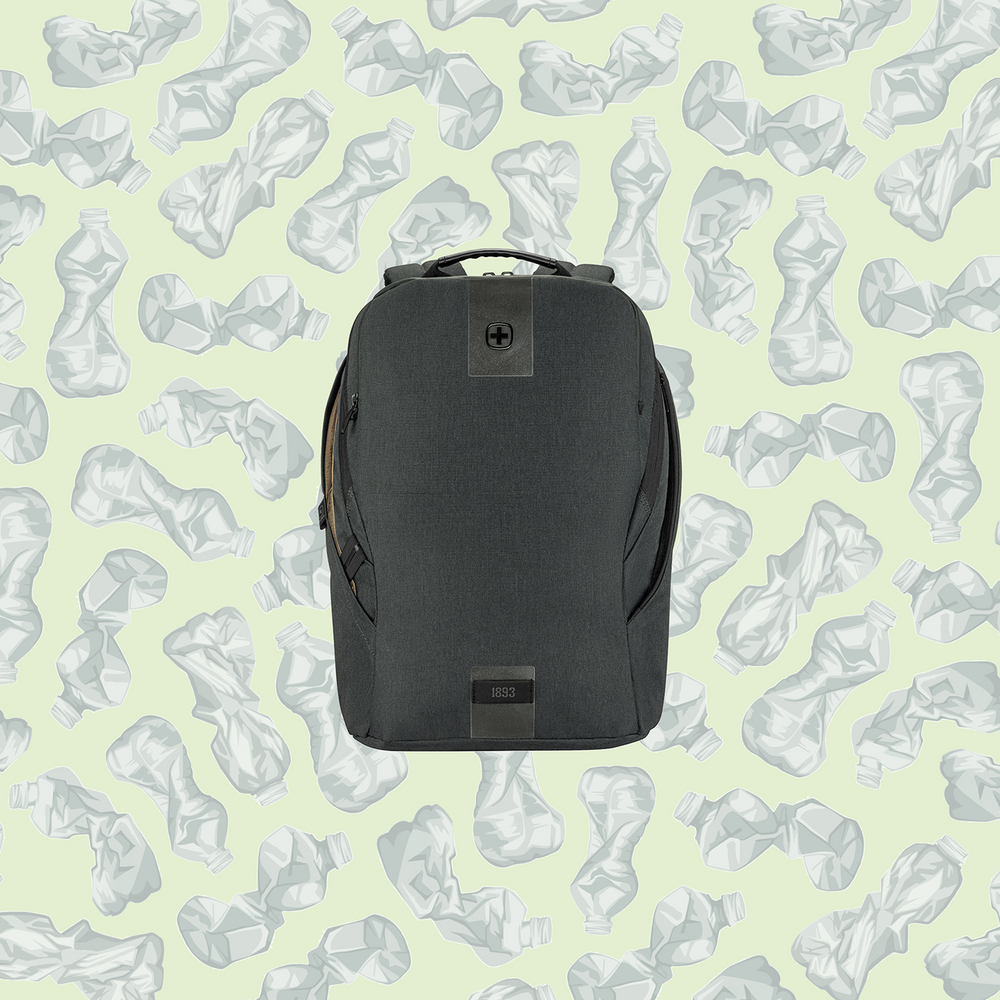 16 Zoll Laptop-Rucksack mit Tablet-Fach, kohlefarben