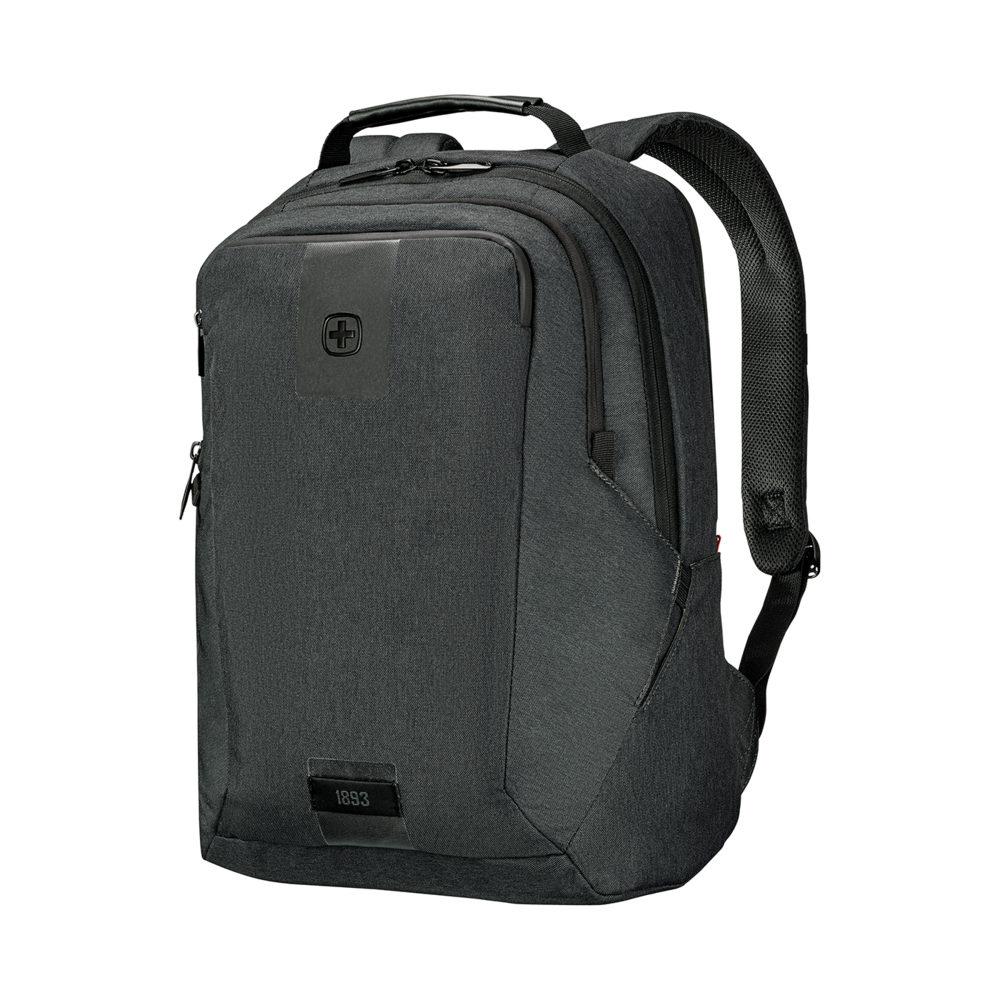 16 Zoll Laptop-Rucksack mit Tablet-Fach, kohlefarben