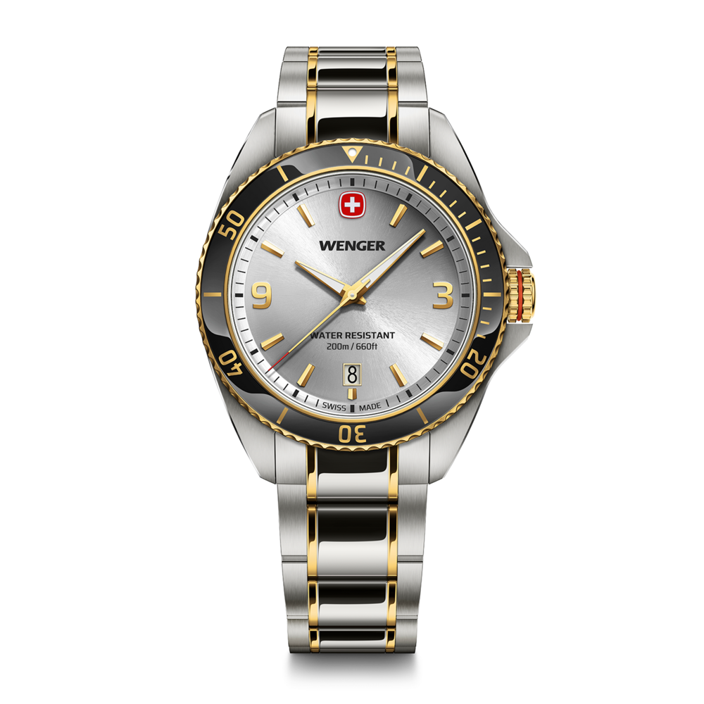 Herrenuhr silber-zweifarbig Ø 40 mm